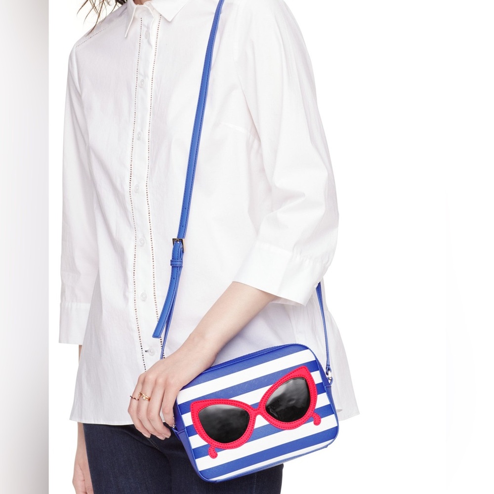 Kate Spade “Make a Splash” Sunglasses Crossbody Bag EUC